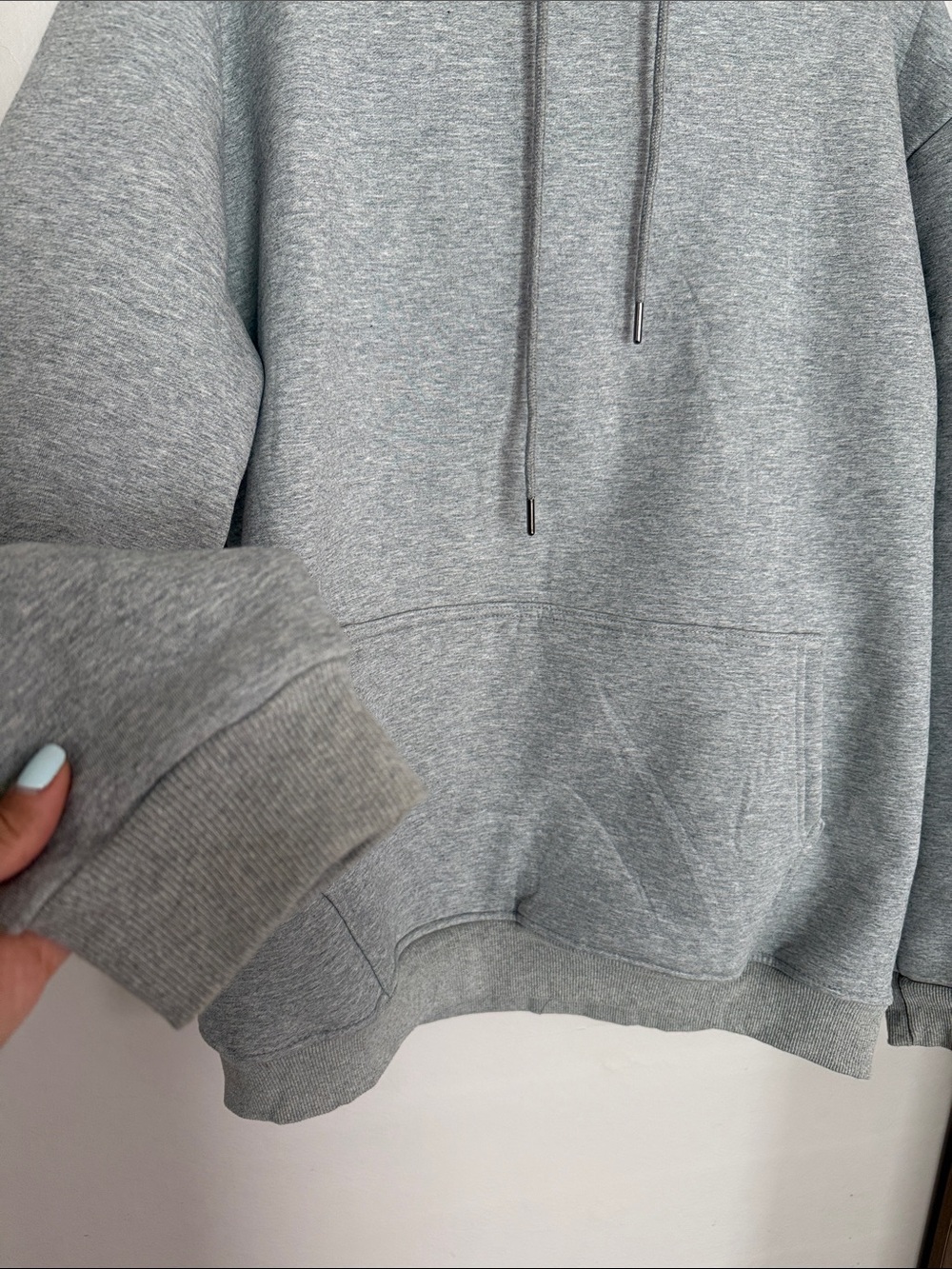 Men's Sherpa faux fur lined Pullover Hoodie Sweatshirt - Picture 3 of 6